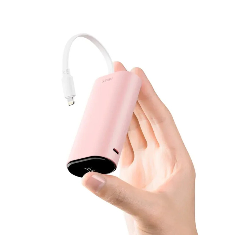 iWalk LinkPod Portable Charger 9000mAh Ultra-Compact Power Bank - Pink - مزود طاقة